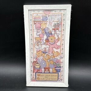 Vintage Design Works Counted‎ Cross Stitch Kit Bathroom Bears #9455